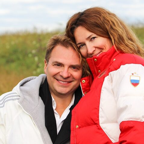 Александр Добронравов с женой Еленой